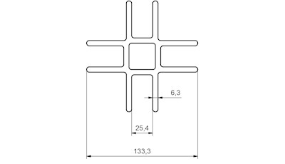 Aluminium Frachtabschnitte